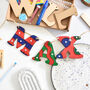 Personalised Boy's Wooden Bunting Name Craft Kit, thumbnail 4 of 4