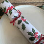 Botanical Holly White Christmas Cracker Set Of 12, thumbnail 5 of 7