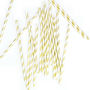 Metallic Gold And Silver Striped Paper Party Straws, thumbnail 6 of 7