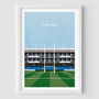 Rugby Stadium Minimalist Art Print Gift Request Any Stadium, thumbnail 2 of 11