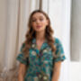 Turquoise Short Satin Pyjama Set, thumbnail 1 of 6