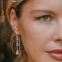 Azura Blue Topaz Sterling Silver Threader Earrings, thumbnail 6 of 8