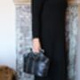 Leather Handbag Black Crossbody, thumbnail 2 of 12