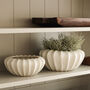Ribbed White Decorative Bowl, thumbnail 5 of 5