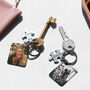 His And Hers Jigsaw Keyring With Photo Plate, thumbnail 1 of 2