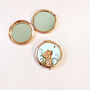 Illustrated Dog Rose Gold Compact Mirror, thumbnail 8 of 8
