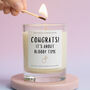 Funny Engagement Gift, About Bloody Time Candle, thumbnail 1 of 6
