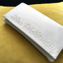 Mrs Surname Bridal Wedding Day Clutch, thumbnail 3 of 10
