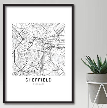Custom Location Map Print, Personalised City, Town Map, Any Location, 9 of 10