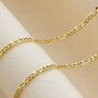 Solid 9ct Gold Figaro Chain Necklace, thumbnail 1 of 6