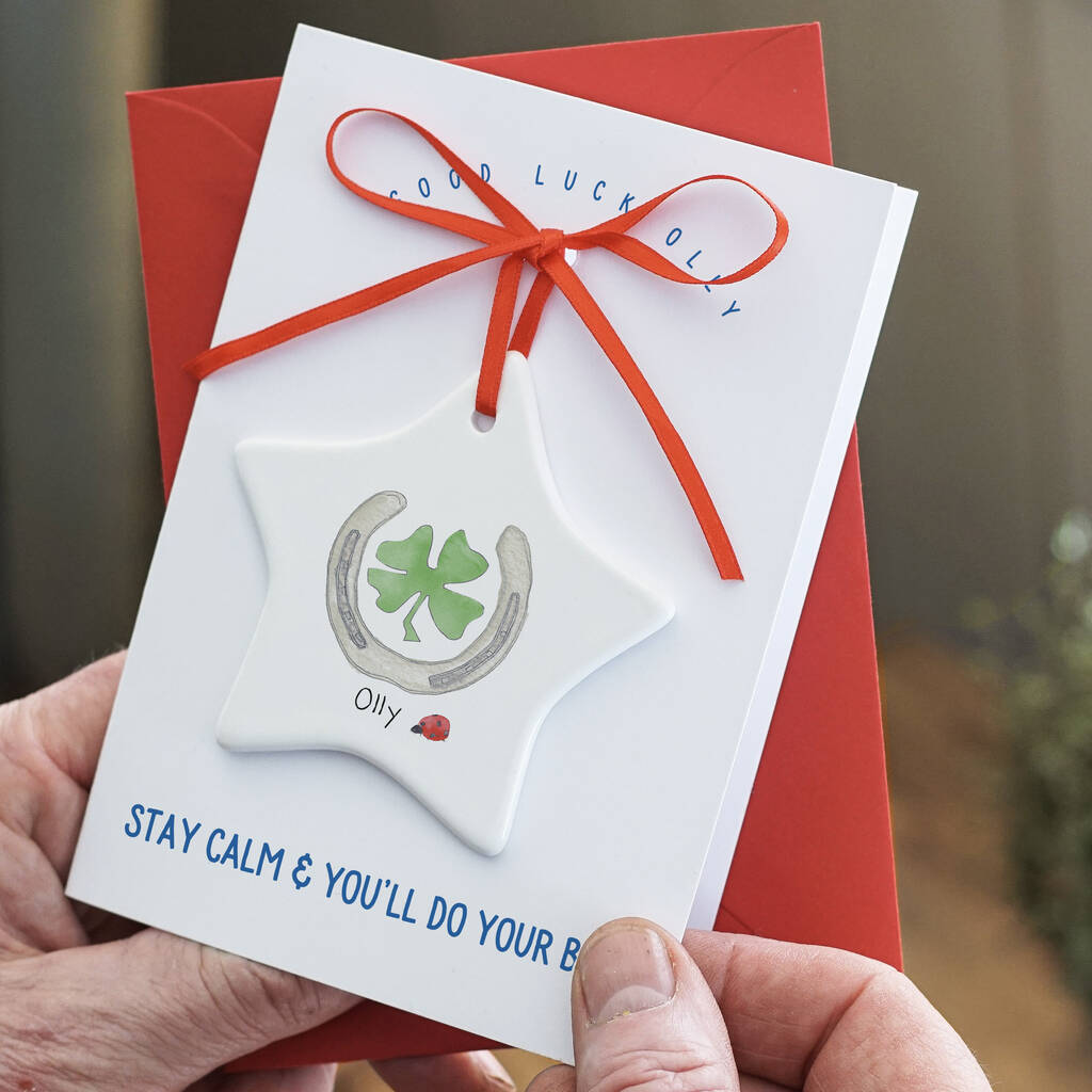 Personalised Good Luck Keepsake Card By This Is Nessie