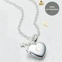 Personalised Petite Sterling Diamond Heart Locket, thumbnail 1 of 8