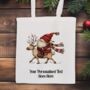 Personalised Christmas Gonk Gnome Tote Bag, thumbnail 3 of 11