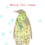 Personalised Printed Map Dog Or Penguin Christmas Card, thumbnail 4 of 7