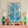 Alcohol Ink Tropical Palm Leaf Custom Colour Art Print, thumbnail 4 of 8