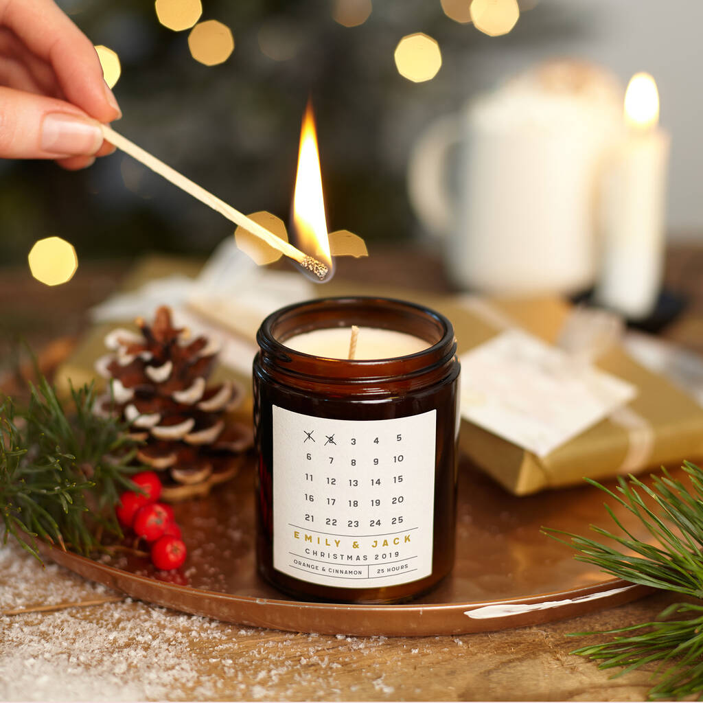 Advent Calendar Christmas Candle By Kindred Fires