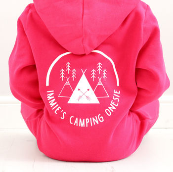 Personalised Children's Cosy Camping Onesie, 2 of 7
