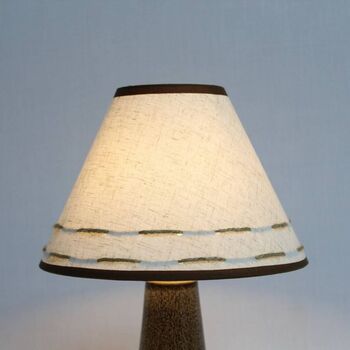 Floral Fabric And Ceramic Table Lamp Brown Leopard Base, 10 of 10