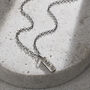 Personalised Men’s Silver Tag Necklace, thumbnail 11 of 12