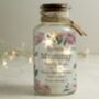 Personalised Wild Flower LED Glass Jar, thumbnail 3 of 3