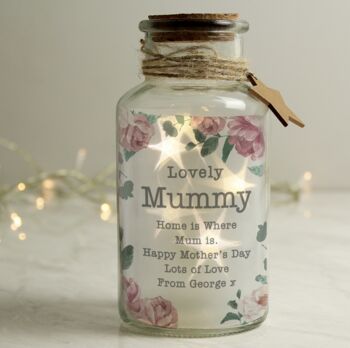 Personalised Wild Flower LED Glass Jar, 3 of 3