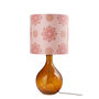 Geyson Recycled Glass Lamp With Floral Spot Shade, thumbnail 3 of 4