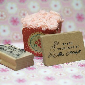 Bakers Personalised Rubber Stamp, 2 of 4