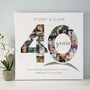Personalised Ruby Wedding Anniversary Collage, thumbnail 7 of 11