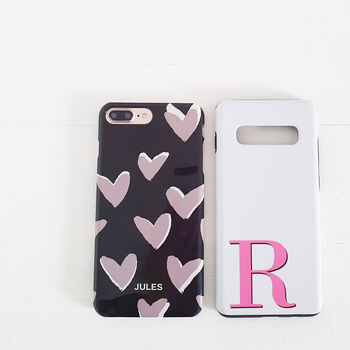 Personalised Heart Print iPhone And Samsung Case, 3 of 4
