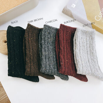 Retro Wool Socks For Women, 9 of 9