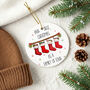 Personalised First Christmas As A Family Of Four Bauble, thumbnail 6 of 8