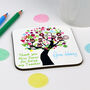 Personalised Tree Teacher Coaster, thumbnail 1 of 2