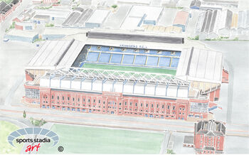 Rangers Fc Ibrox Stadium Art Print, 2 of 3