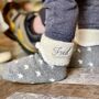 Personalised Children's Super Soft Grey Star Socks, thumbnail 1 of 3