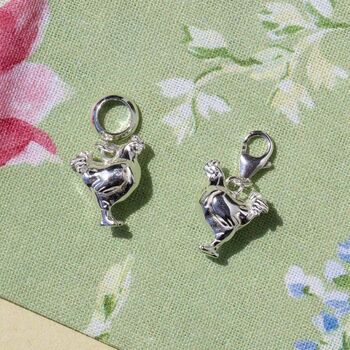 Chicken Charm Sterling Silver, 2 of 11