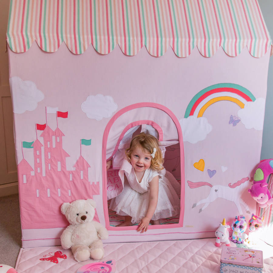 Large Children's Princess Castle And Unicorn Playhouse, 1 of 9