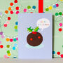 Mini Christmas Pudding Card, thumbnail 1 of 5