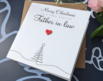 Father In Law Personalised Christmas Card, 4 of 4