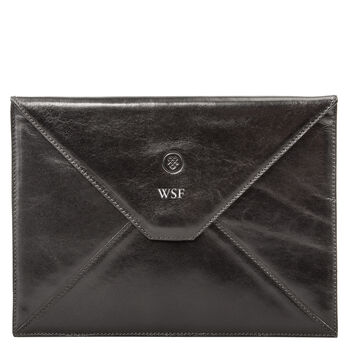Personalised Leather iPad Air Envelope Case 'Ettore', 3 of 12