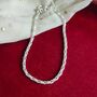 925 Silver Heavy Link Chain Floral Indian Payal Anklet, thumbnail 1 of 6