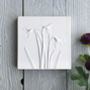 Snowdrops Plaster Cast Plaque Mounted On Wood, thumbnail 5 of 12