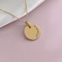 Yellow Gold ‘Mama’ Mini Disc Necklace, thumbnail 1 of 6