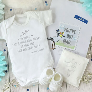 Gift For New Dad, Message From The Bump, Gift, 6 of 12