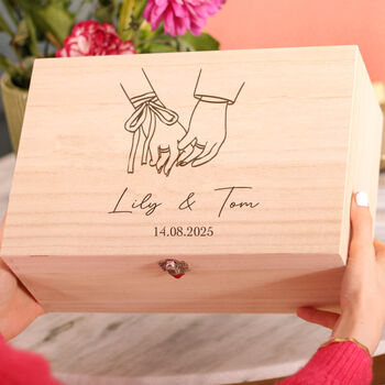 Holding Hands Wedding Keepsake Box, 2 of 2