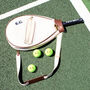 Personalised Tennis Racket Case Sports Travel Bag Gift With Balls, thumbnail 7 of 8