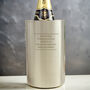 Personalised Any Message Stainless Wine Cooler, thumbnail 3 of 6