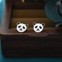 Sterling Silver Panda Bear Stud Earrings, thumbnail 8 of 11