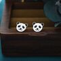 Sterling Silver Panda Bear Stud Earrings, thumbnail 7 of 12
