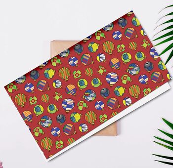 Christmas Baubles Afrocentric Luxury Wrapping Paper, 2 of 3