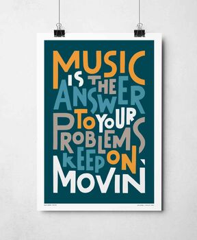 Music Is The Answer Print, 6 of 11